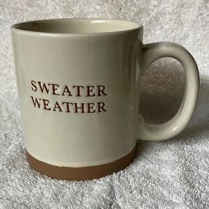 Sweater weather ceramic coffee mug by Capelli 4 1/4”